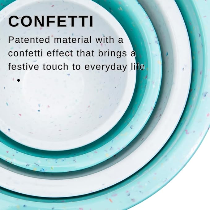 bzyoo Confetti Nesting Mixing Bowls Set - Image 6