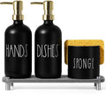 Kitchen Soap Dispenser Set, 16.9 fl oz Hand and Dish Soap Dispensers by TOLDATLI
