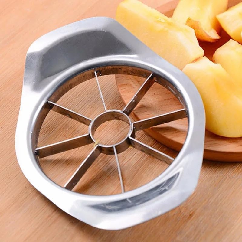 Stainless Steel Apple Cutter Slicer 8 Blade Fruit Divider Corer with