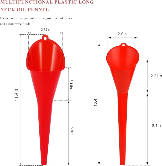 2 PCS Oil Funnel, Automotive Use Funnels - Image 2