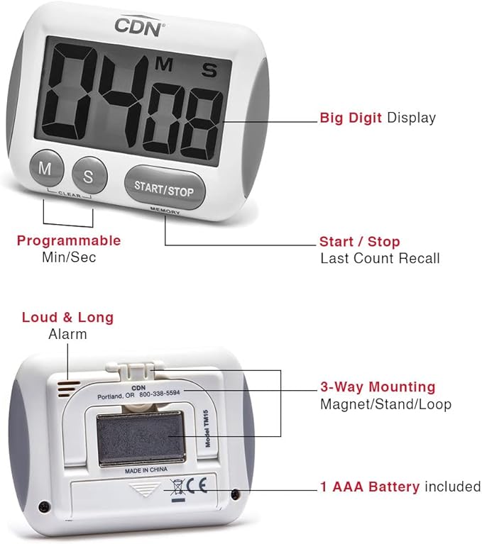 CDN Extra-Big Digit Timer | Counts Up & Down, 100 Minutes by Minutes & Seconds - Image 6