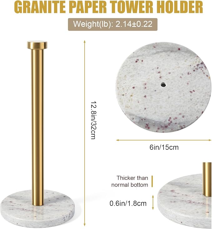 Koville Paper Towel Holder Countertop, Standing Paper Roll Holder - Image 2