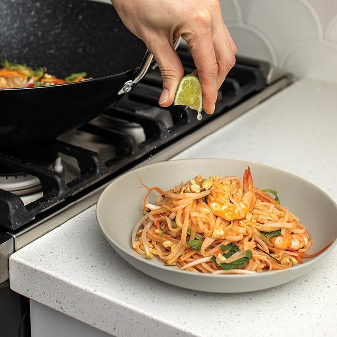 Nordic Ware Basalt Aluminized Steel Spun Wok, Ceramic Coating - Image 7