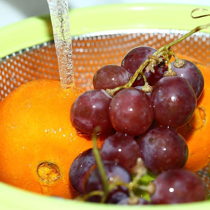HiramWare Stainless Steel Colander - Image 3