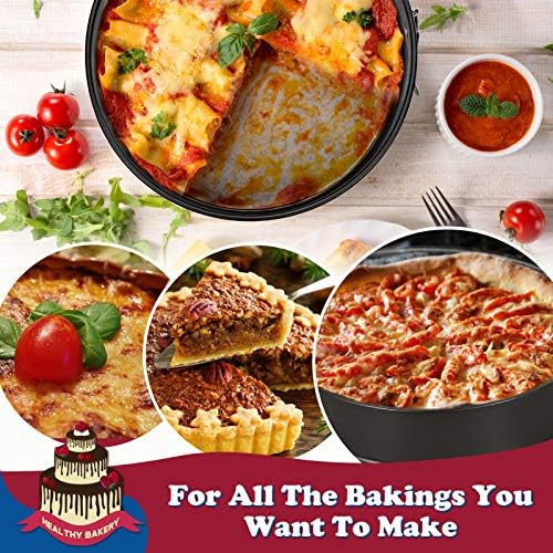 HIWARE 9 Inch Non-stick Cheesecake Pan Springform Pan with Removable