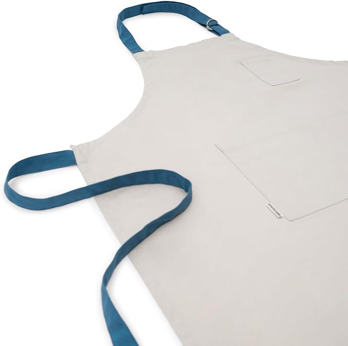 Cotton Canvas Apron for Women & Men – Adjustable Neck Strap & Waist Ties - Image 6
