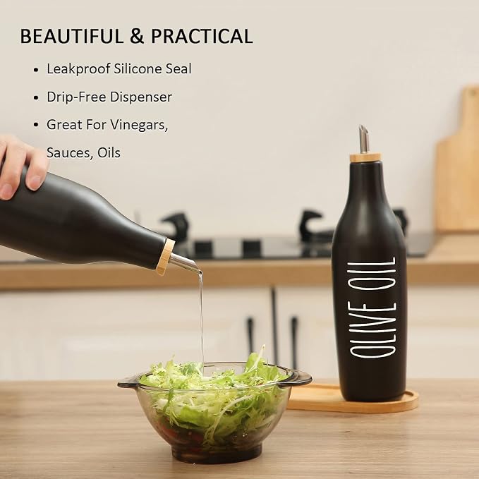 HOMCDALY Ceramic Olive Oil Dispenser - Image 4