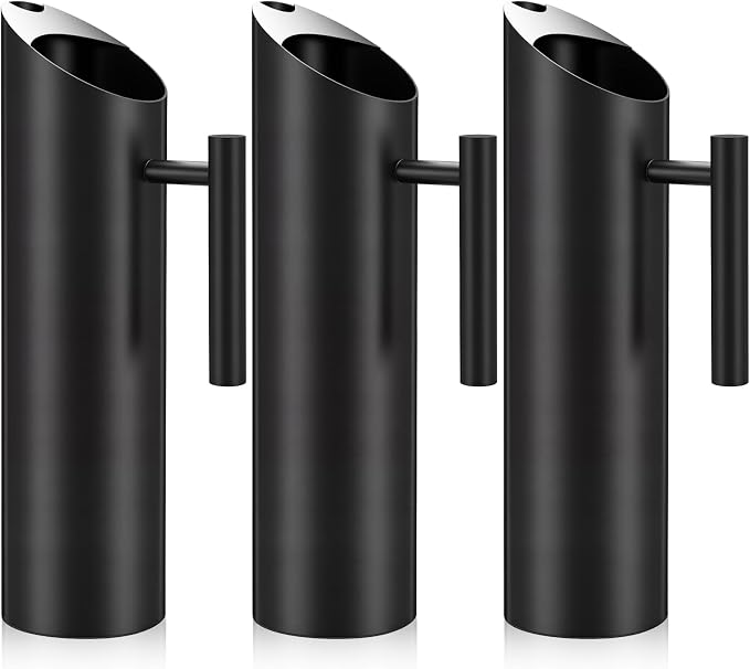 Funnymoom 3 Pack 70oz/2l Stainless Steel Water Pitcher Modern Metal Pitcher by Funnymoom