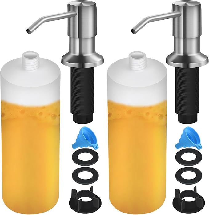 Soap Dispenser for Kitchen Sink, Built in Sink Soap Dispenser Lotion Dispenser by NVMTUUO