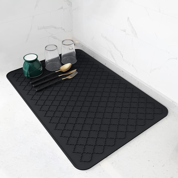 AMOAMI-Dish Drying Mats for Kitchen Counter-Silicone Dish Drying Mat-Kitchen by AMOAMI
