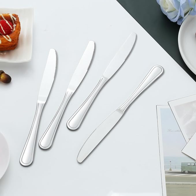 Dinner Knives Set of 36, 9” Butter Knives - Image 6