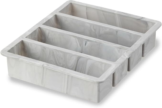 Host Ice Cube Tray, Makes Four 5-Inch Long Cubes, Durable Silicone Trays - Image 5