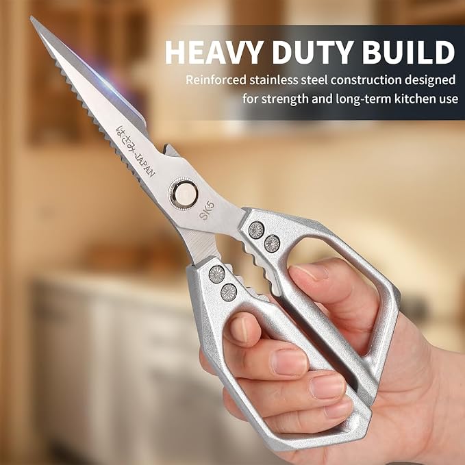 Kitchen Scissors Heavy Duty for Food, All Purpose Meat Scissors, Premium Ultra - Image 4