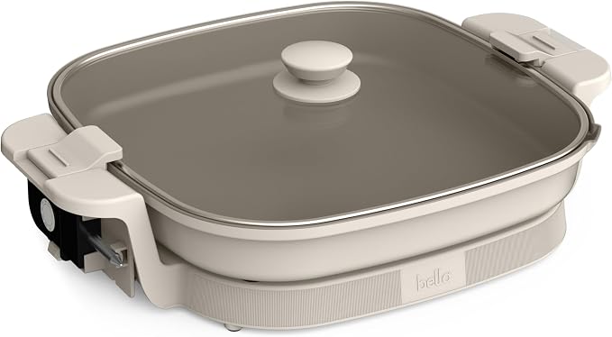 bella Make & Take XL Electric Skillet, Fits-anywhere™ kitchenware, EverGood™ by bella