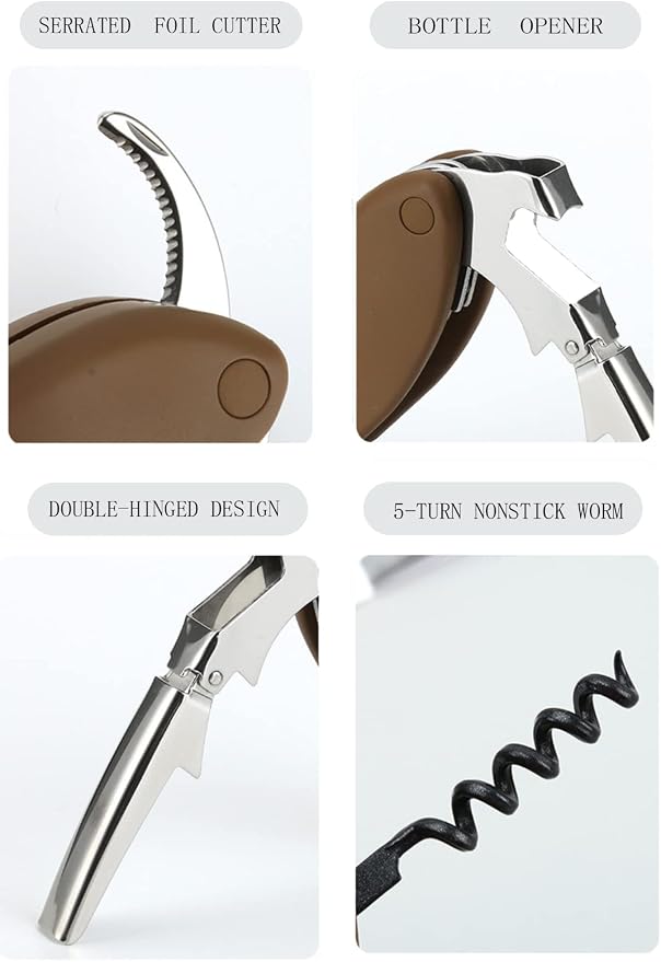 Buddy the Bordeaux Collie Black Dog Corkscrew, Professional Waiters Corkscrew - Image 2