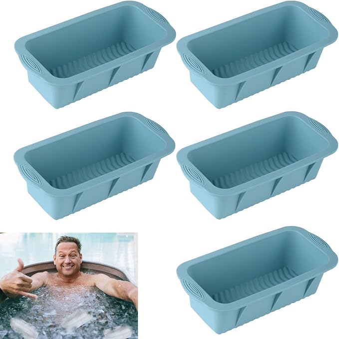 5Pcs Extra Large Ice Block Mold, Silicone Ice Block Molds by MorandiStickyTabsforBooks