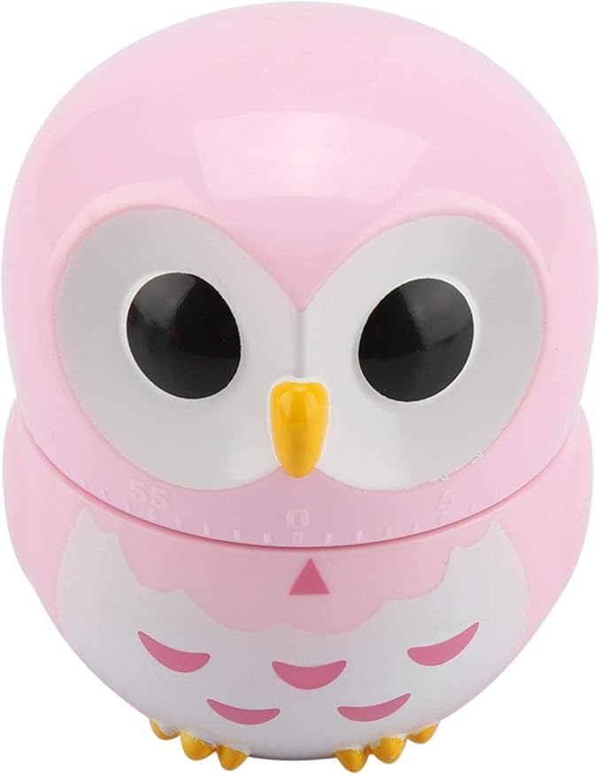 Cooking Timer, Cute Owl Shape Kitchen Timer, 55 Minutes Mechanical Rotating - Image 8