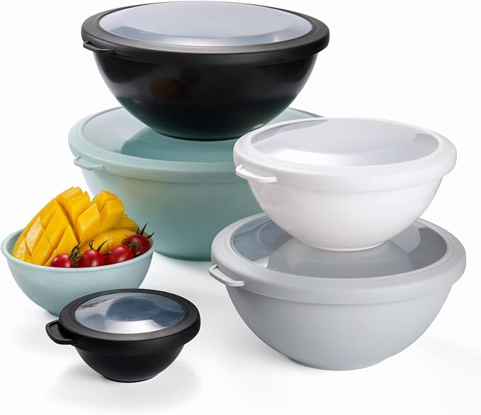 COOK WITH COLOR Mixing Bowls with TPR Lids - Image 8