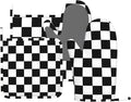 Black White Check Plaid Oven Mitts and Pot Holders Sets Silicone Black and by MIFSOIAVV