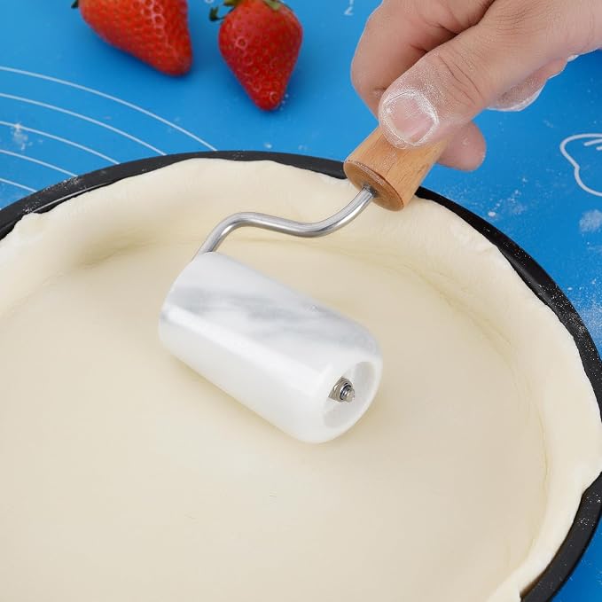 Tianman Small Marble Rolling Pin Pizza Roller, Marble Pastry Roller Non-Stick - Image 6