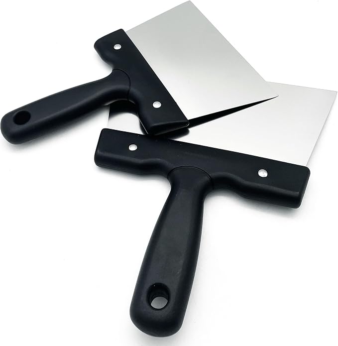 Goldbaking 2PCS Stainless Steel Chocolate Coating Spatulas Large & Small - Image 4