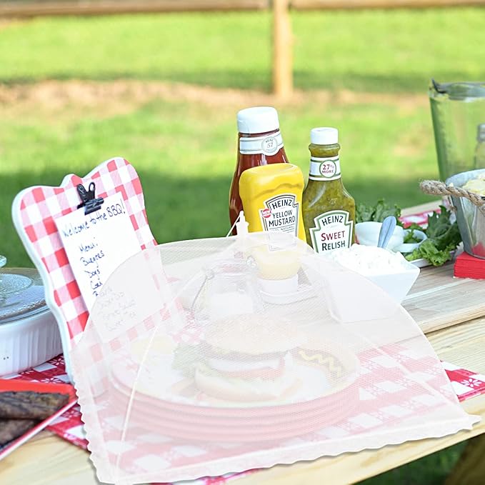 Pop-up Picnic Food Tent Covers, 17x17Inch Foldable Mesh Screen Food Covers - Image 9