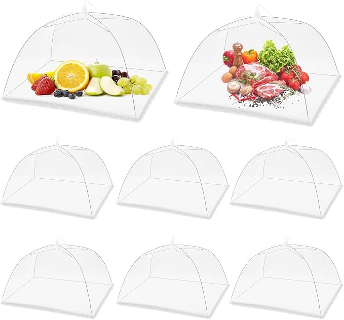 Pop-up Picnic Food Tent Covers, 17x17Inch Foldable Mesh Screen Food Covers by FOOEN