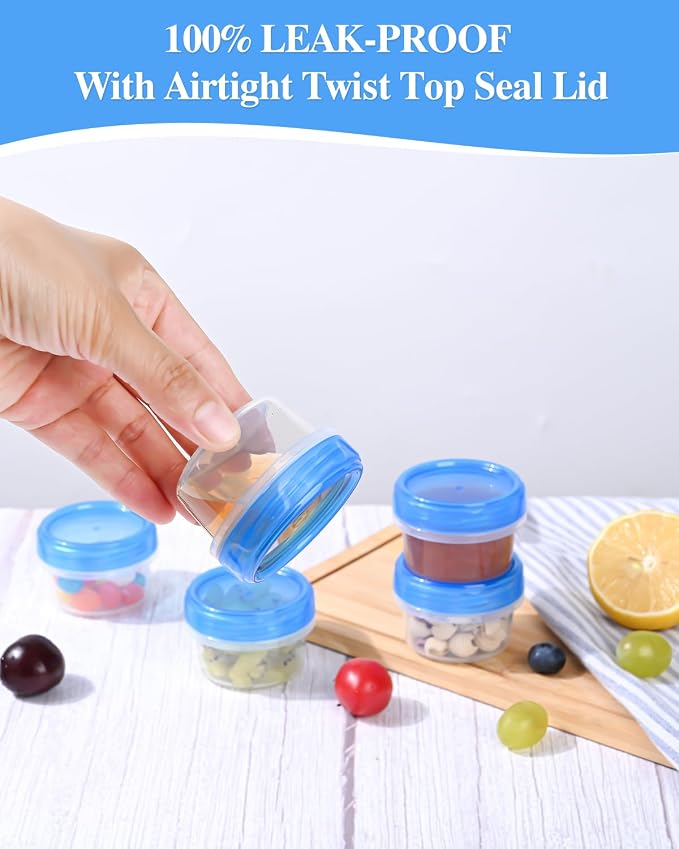 Salad Dressing Containers, Reusable Easy to Open Dressing, Dip Containers to Go - Image 4