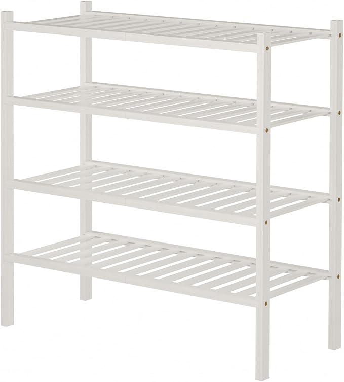 ROMGUAR CRAFT 4 Tier Bamboo Shoe Rack - Image 6
