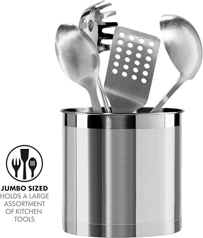 Oggi Stainless Steel Jumbo Utensil Holder - Image 3