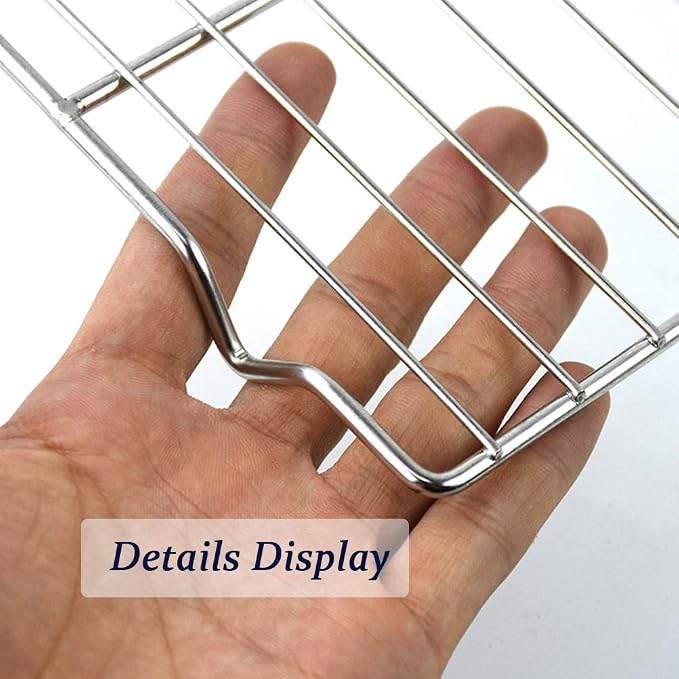 Oven Roasting Rack 11 x 15.4 inch Rectangle Baking Cooling Steaming Grilling - Image 3