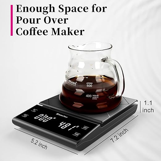 KitchenTour Coffee Scale with Timer - Image 2
