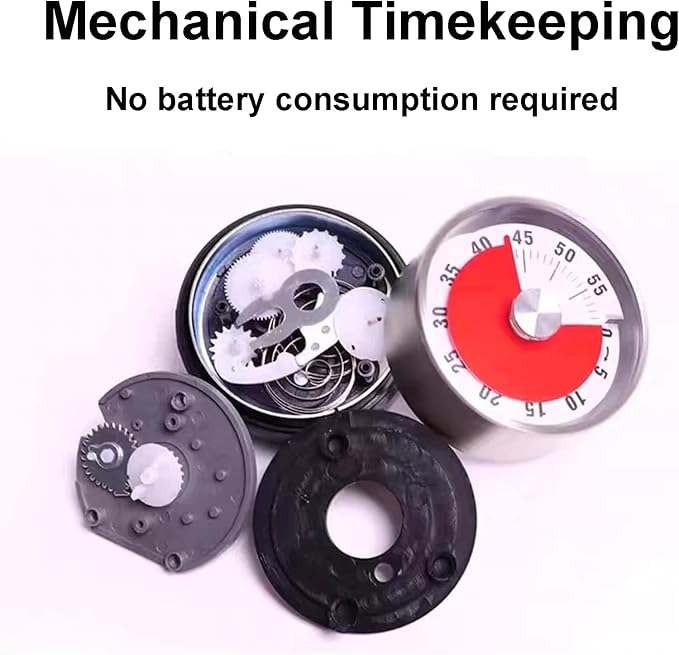 Digital Kitchen Timer for Cooking, Loud Alarm, Magnetic Back - Image 4