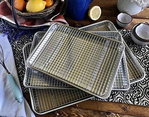 3 Pack Stainless Steel Wire Cooling, Baking, Roasting Rack with
