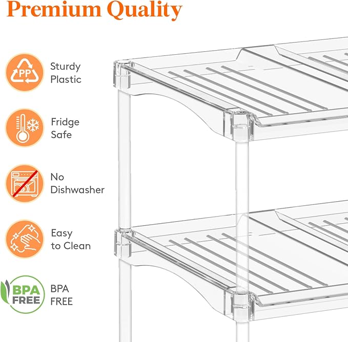 Lifewit Stackable Bottle Storage Organizer, Large Slot Water Bottle Tumbler - Image 7