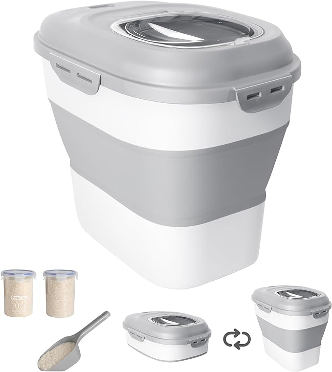 20-50 Lbs Food Storage Container by DDMOMMYCOLLAPSIBLEFOODSTORAGECONTAINERFAMILY