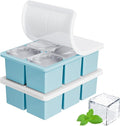 Large Ice Cube Tray for Whiskey: FDDBI Silicone Ice Cube Trays by FDDBI