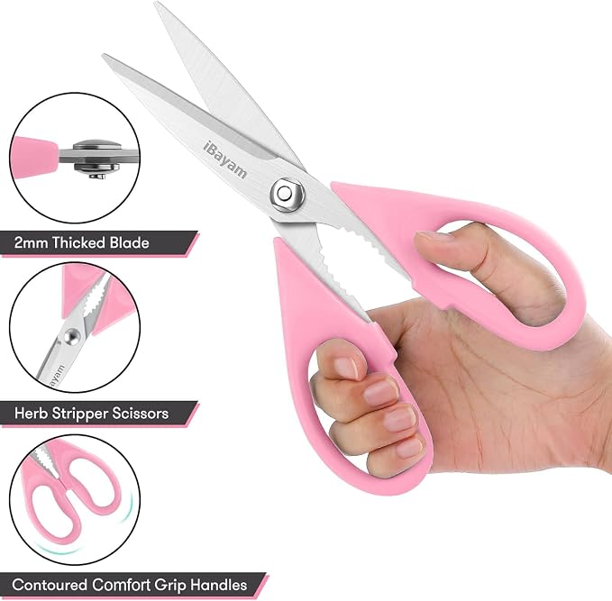 iBayam All Purpose 8.5" Cooking Scissors - Image 4