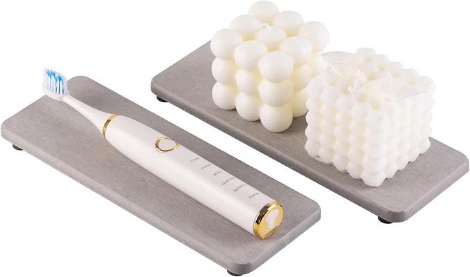 NiuYichee 2 Pcs Water Absorbing Stone Trays, Kitchen/Bathroom Sink Soap Dish - Image 2