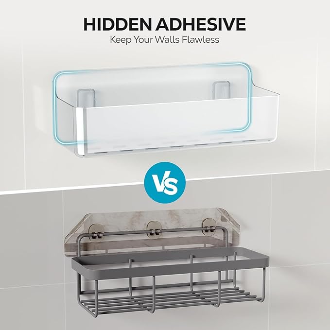 Nieifi Adhesive Wall Shelf, Shower Shelves, Shower Organizer - Image 6