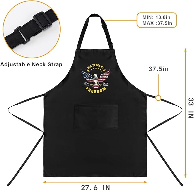 Us 250 Years Of Freedoms Apron - Image 3