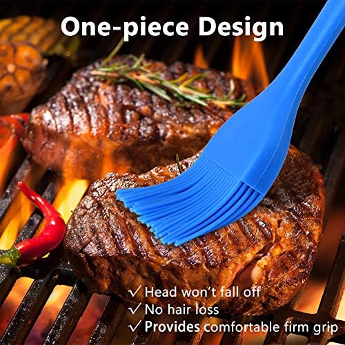 Hhyn Silicone Basting Pastry Brush Set 4 Pack, Multicolor