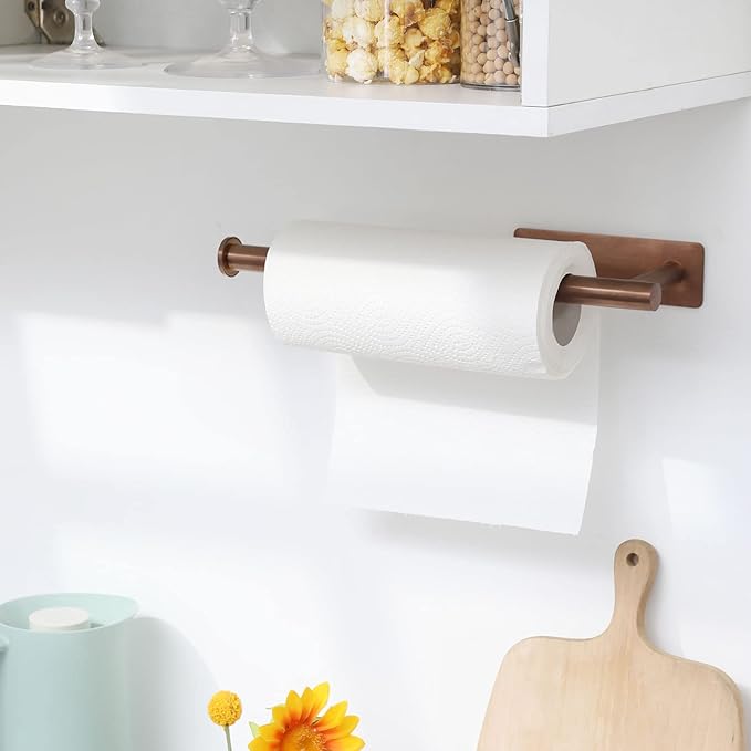 theaoo Rose Gold Paper Towel Holder - Image 7