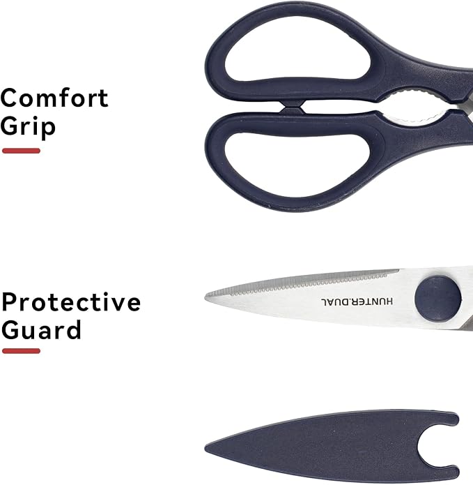Kitchen Scissors for Food, HUNTER.DUAL Heavy Duty Come Apart Poultry Shears for - Image 6
