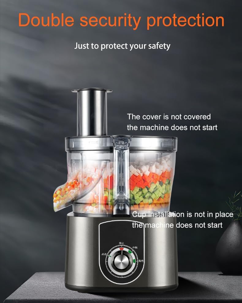 Commercial Vegetable Chopper & Fruit Slicer, 600W, 5L