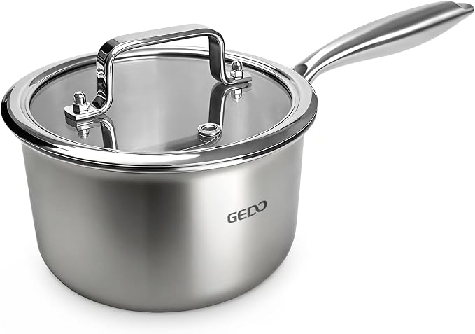 GEDO 3-Ply 304 Stainless Steel Saucepan by GEDOGuardianofFamilyHealth