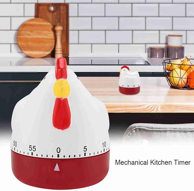 Kitchen Timer Cute, Lovely Egg Time Meter, Chicken Mechanical Wind up Timer - Image 5