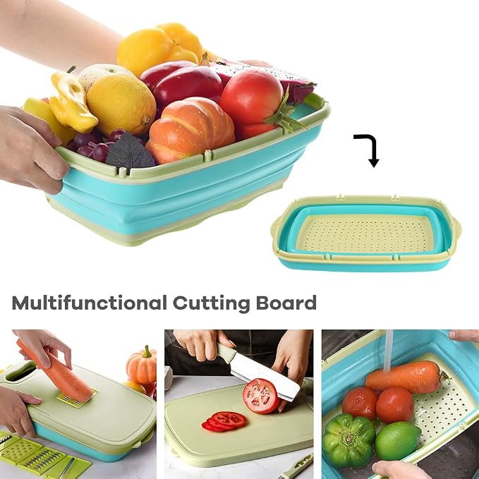 Gintan Camping Cutting Board, 9-in-1 Collapsible Chopping Board - Image 7