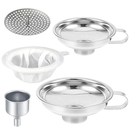 Stainless Steel Food Canning Funnels by Unknown