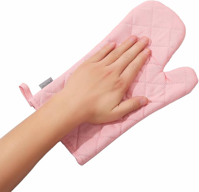 Oven Mitts and Pot Holders 4 pcs Set, High Heat Resistant 500 Degree Extra - Image 6